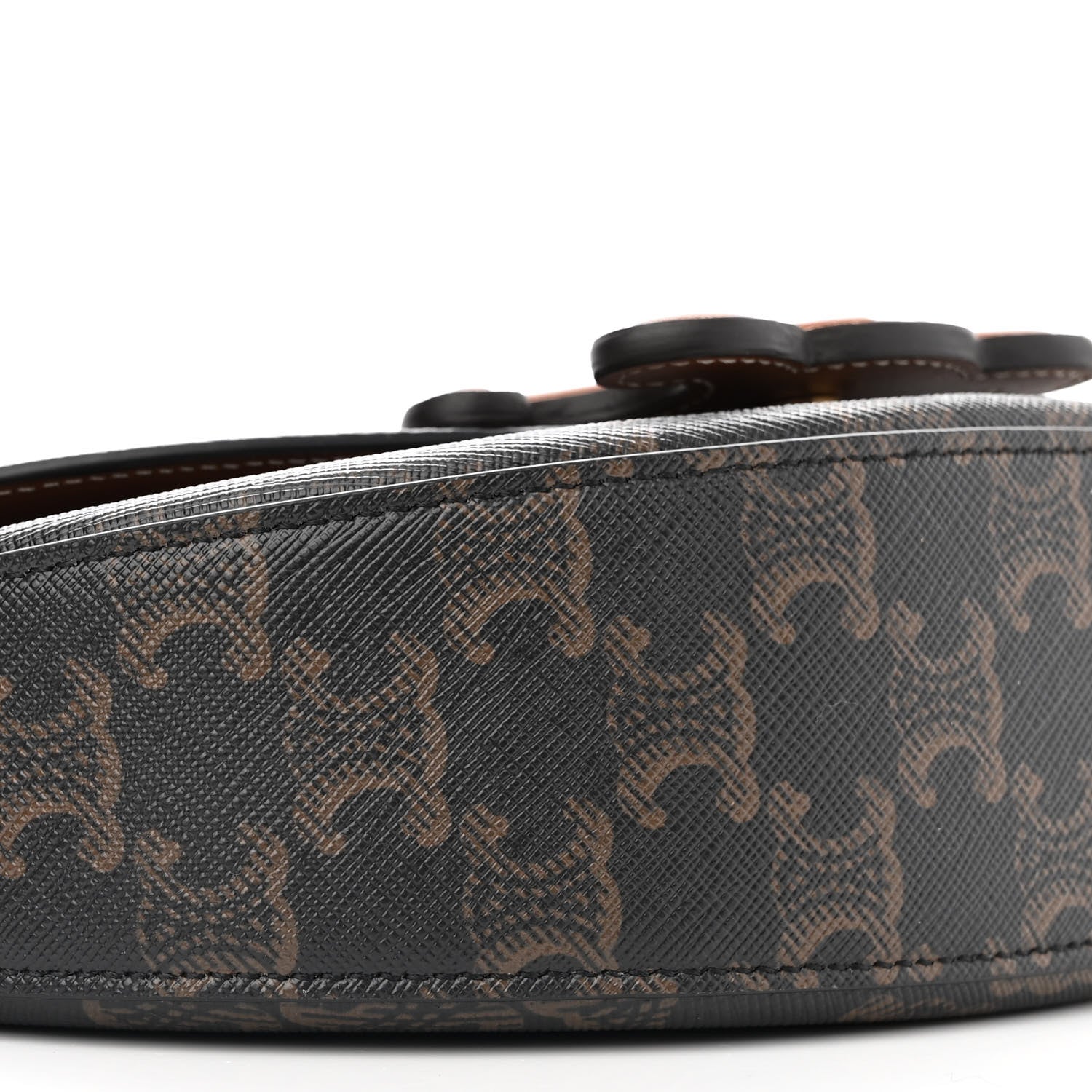Celine Calfskin Triomphe Canvas Besace Tan 8 of 9