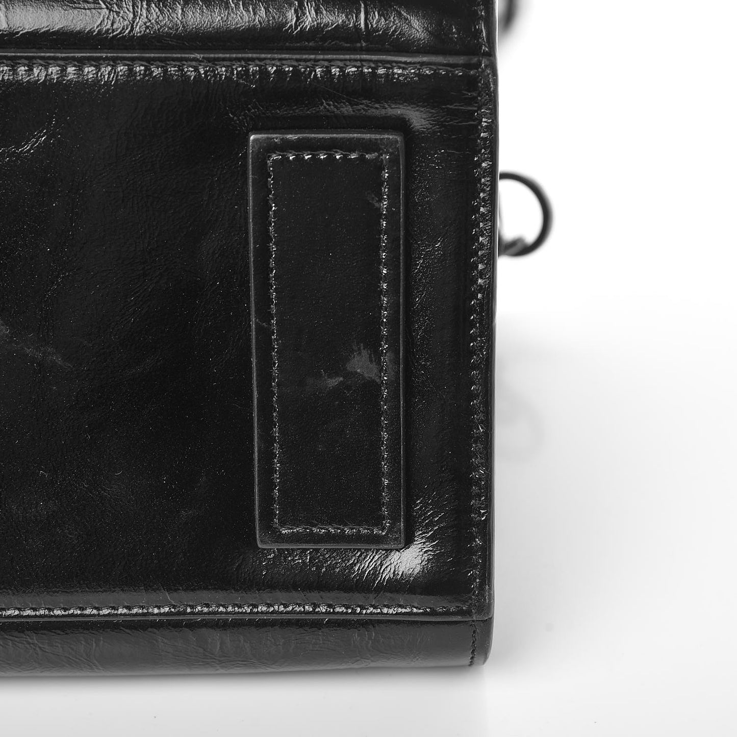 Glace Calfskin Baby Souple Sac De Jour Black