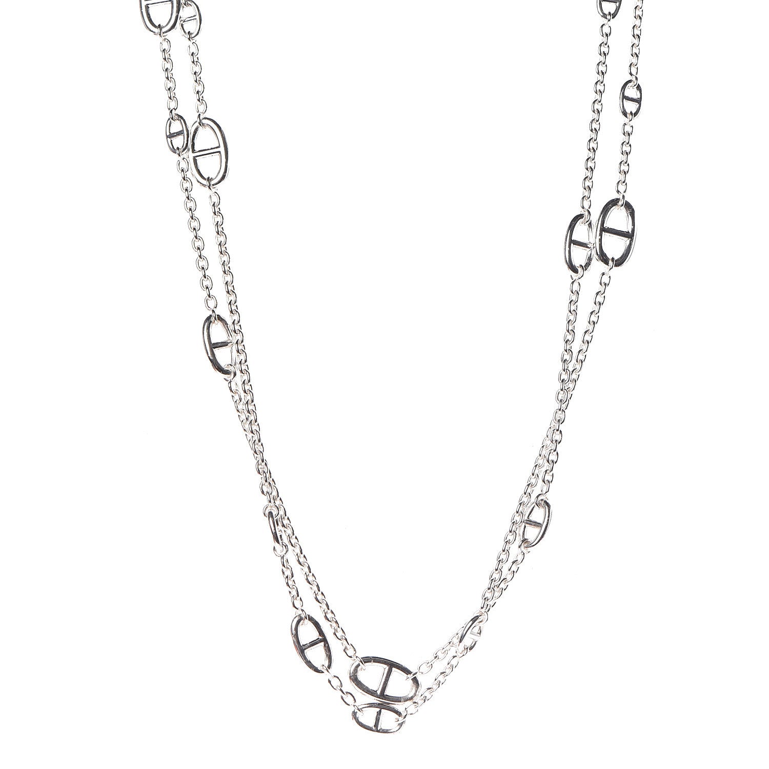 Hermes Sterling Silver Farandole Necklace 160 1 of 7