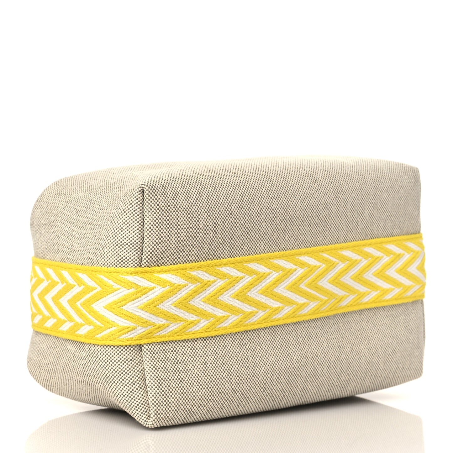 Canvas Small Bride-A-Brac Pouch Natural Jaune Citron