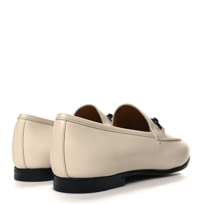 Gucci Malaga Kid Womens Jordaan Loafers 36.5 White 4 of 9