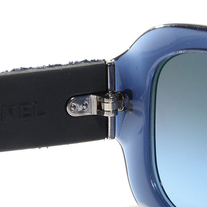 Chanel Tweed CC Sunglasses 5240 Blue Black 5 of 7