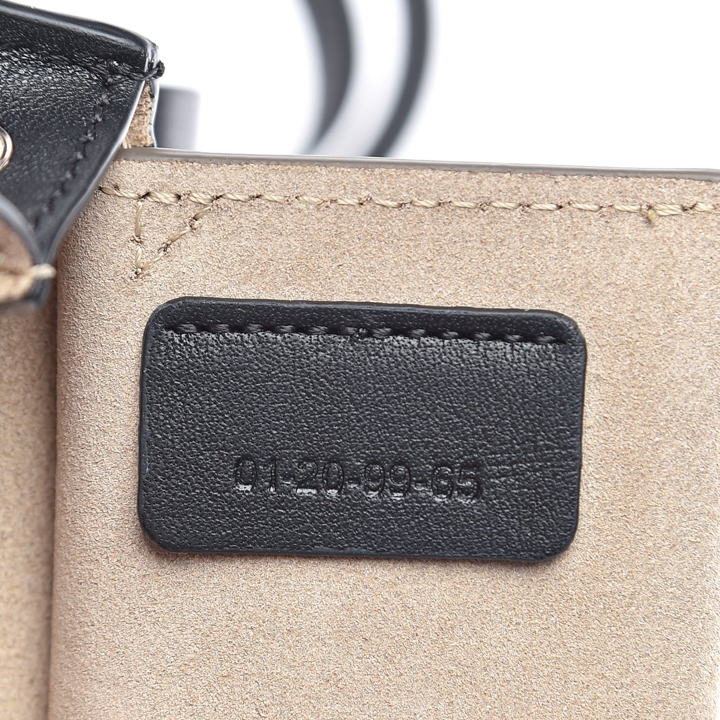 Suede Calfskin Mini Faye Bracelet Bag Black