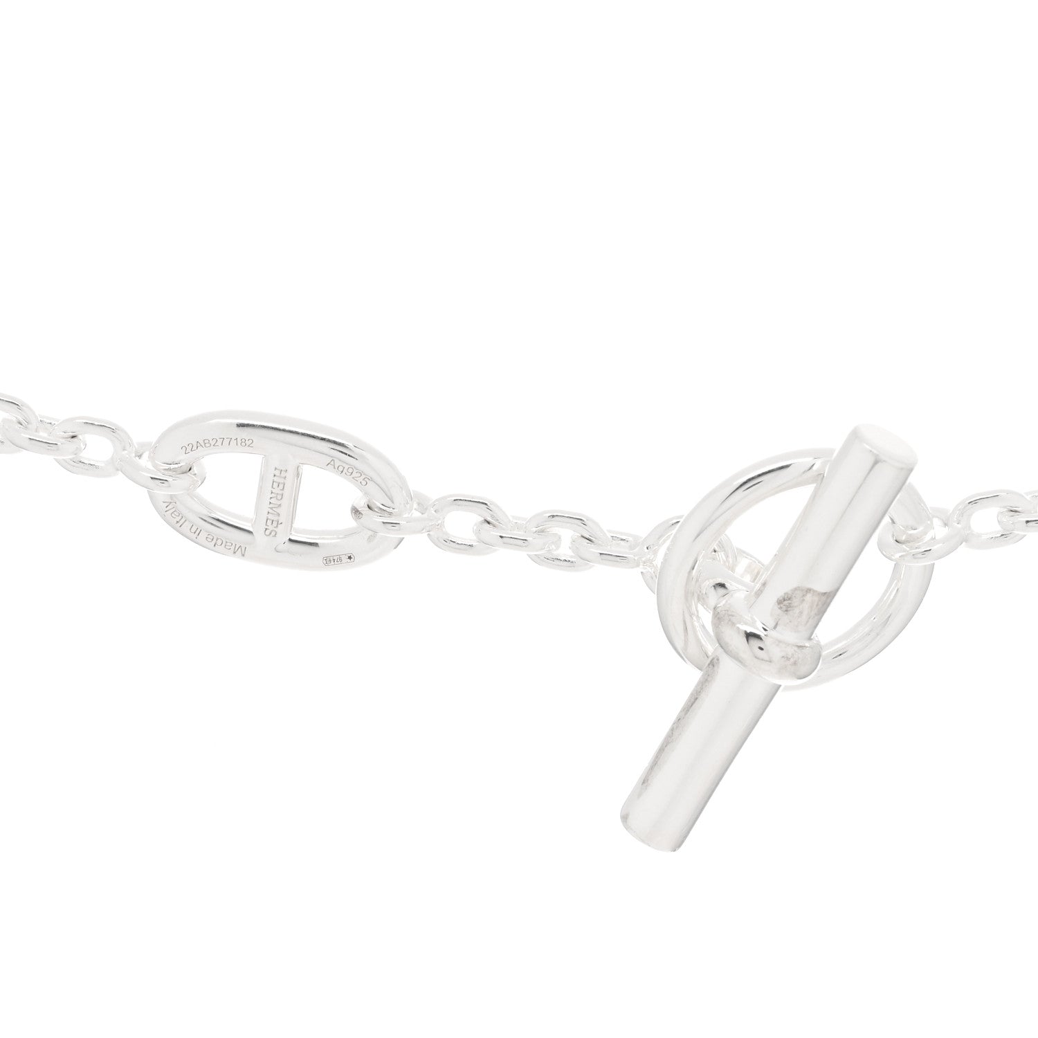 Hermes Sterling Silver Farandole Necklace 160 3 of 4