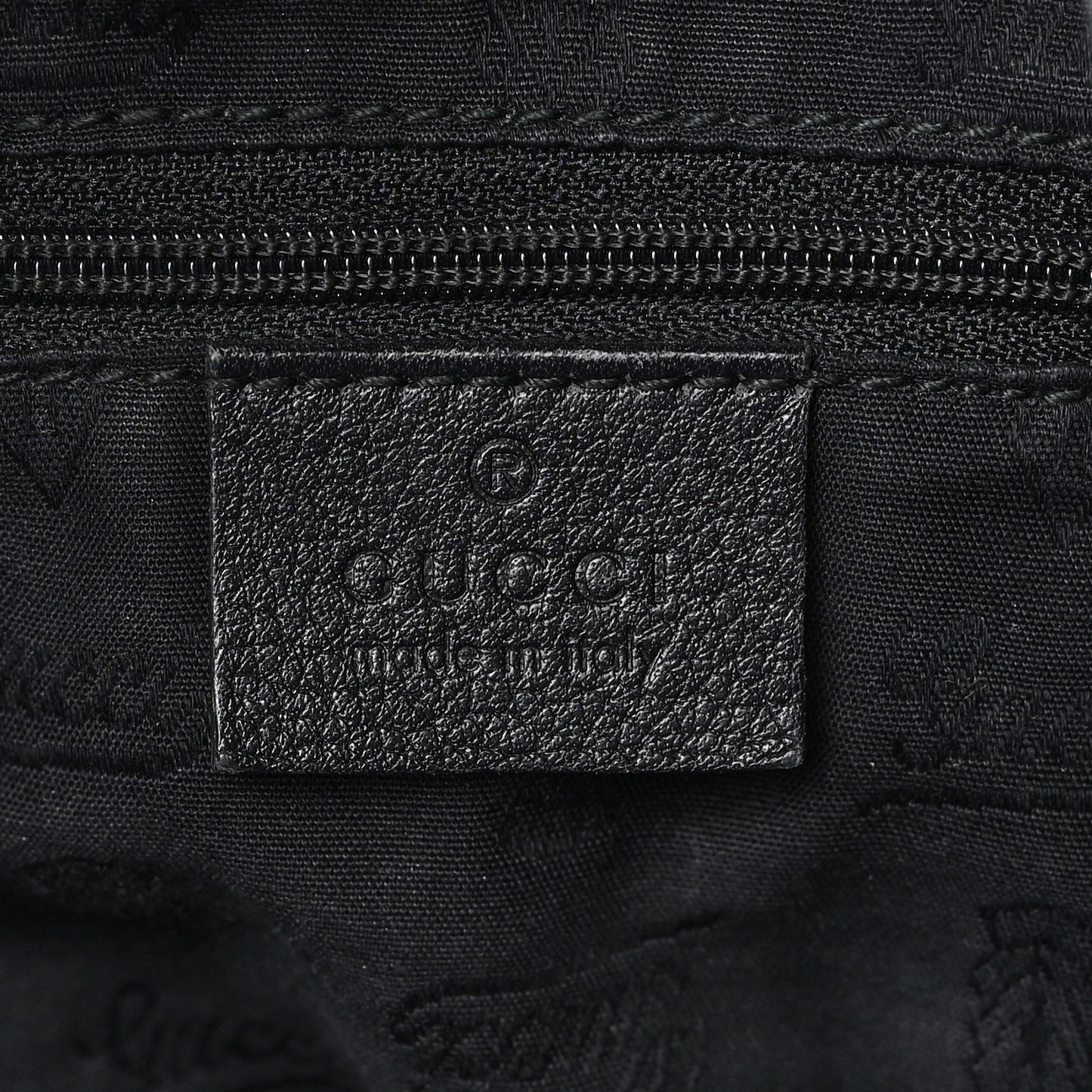 Guccissima Large New Ladies Web Hobo Black