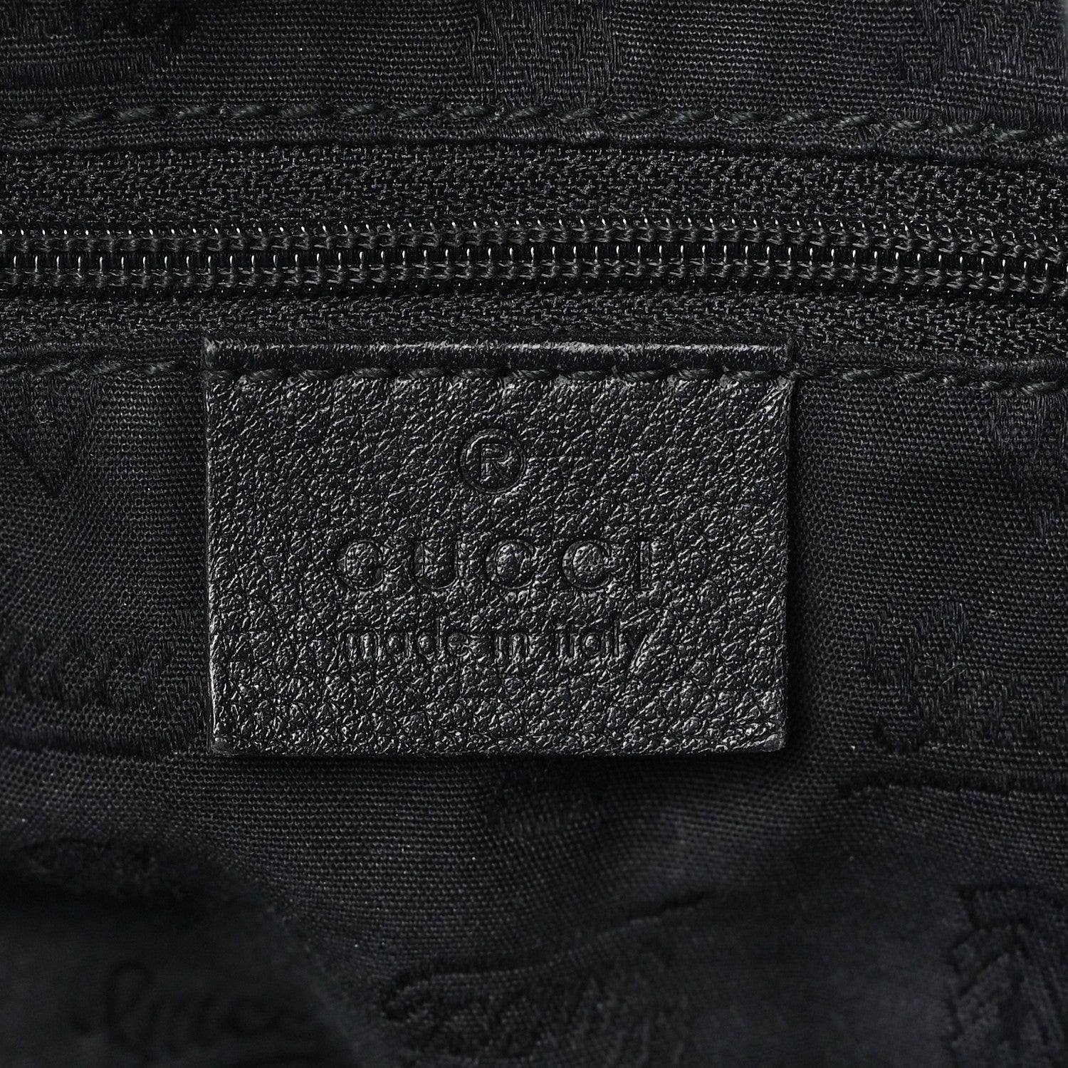 Gucci Guccissima Large New Ladies Web Hobo Black 6 of 9