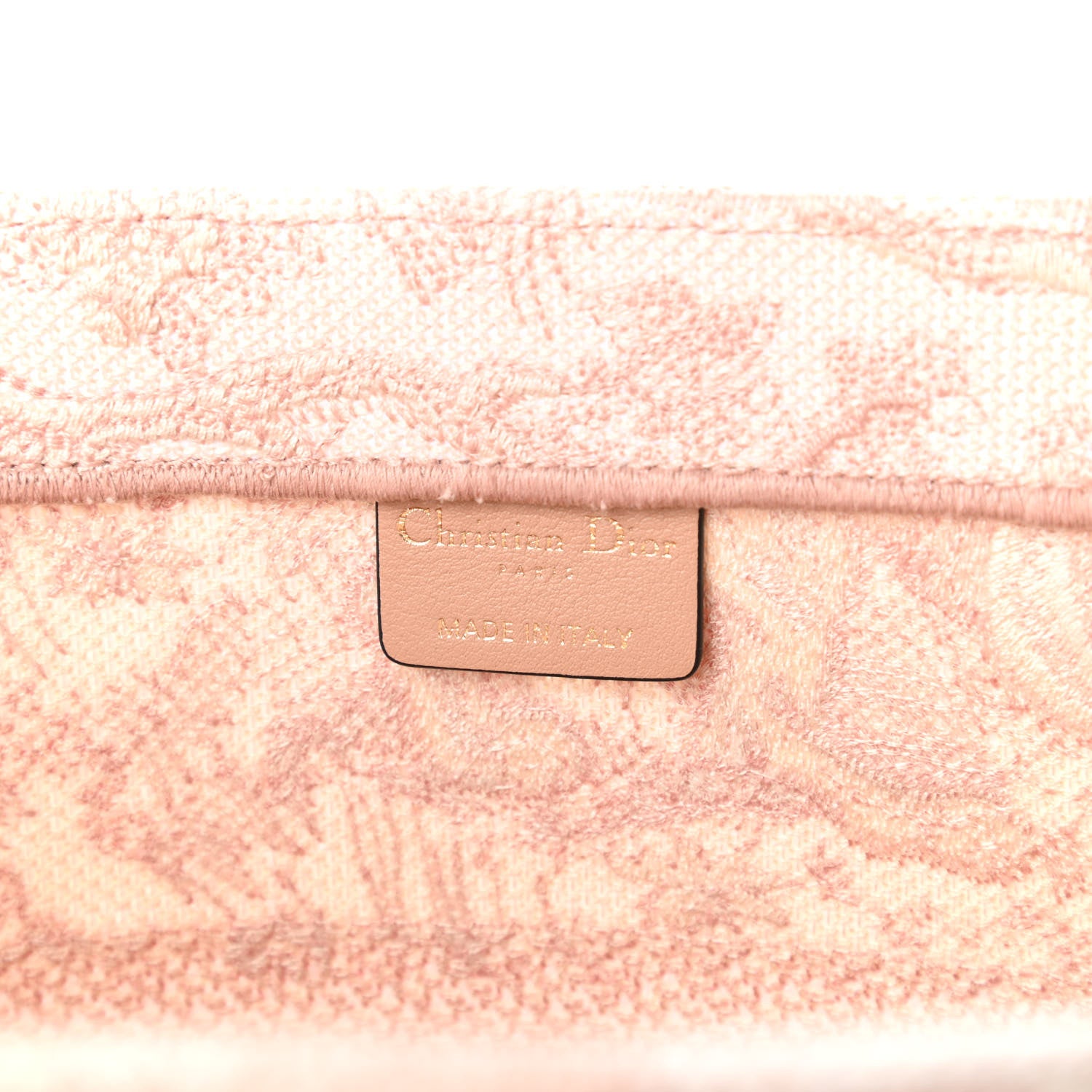 Christian Dior Canvas Embroidered Medium Dioriviera Toile De Jouy Book Tote Rose 8 of 10