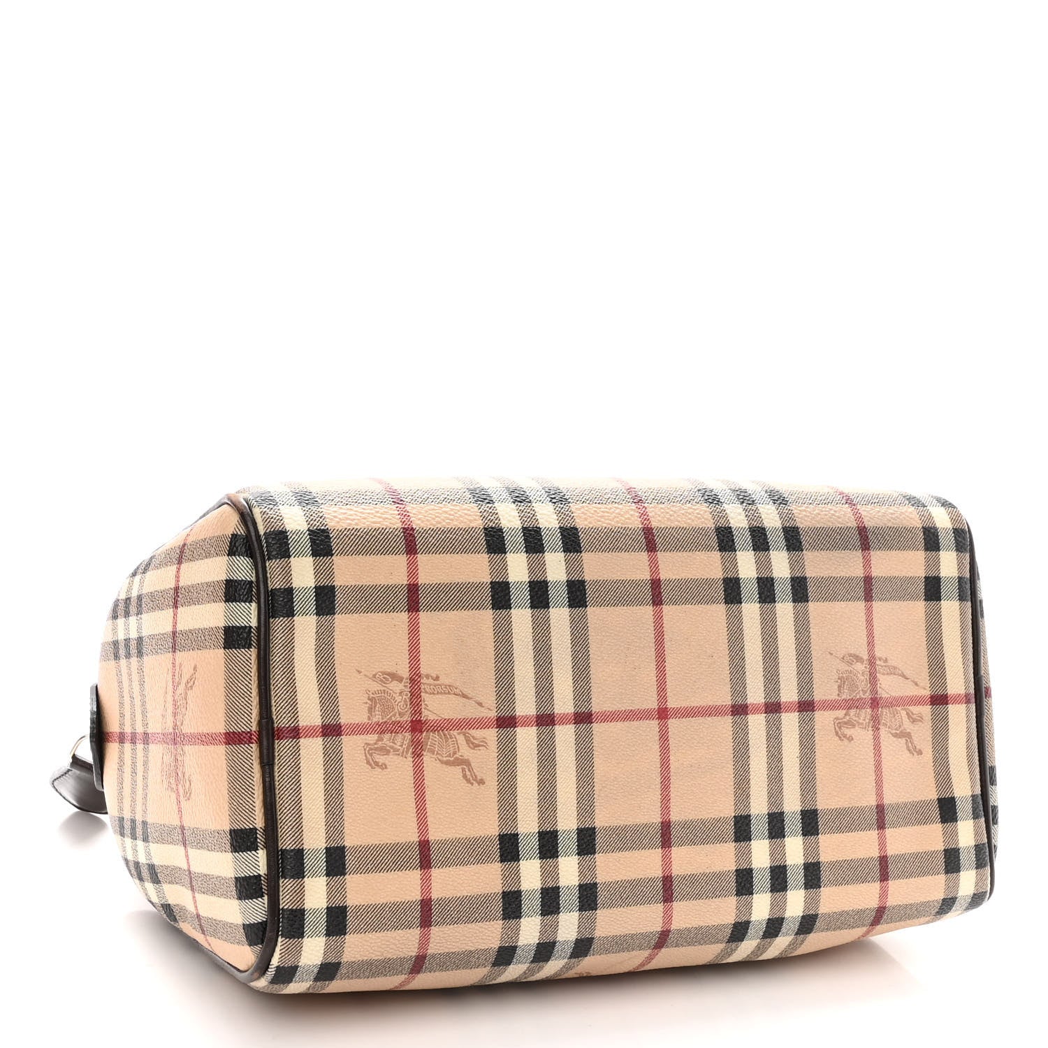 Burberry Haymarket Check Small Chester Bowling Bag Chocolate 4 of 12
