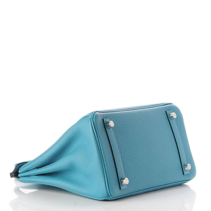 Hermes Togo Birkin 25 Turquoise 5 of 31