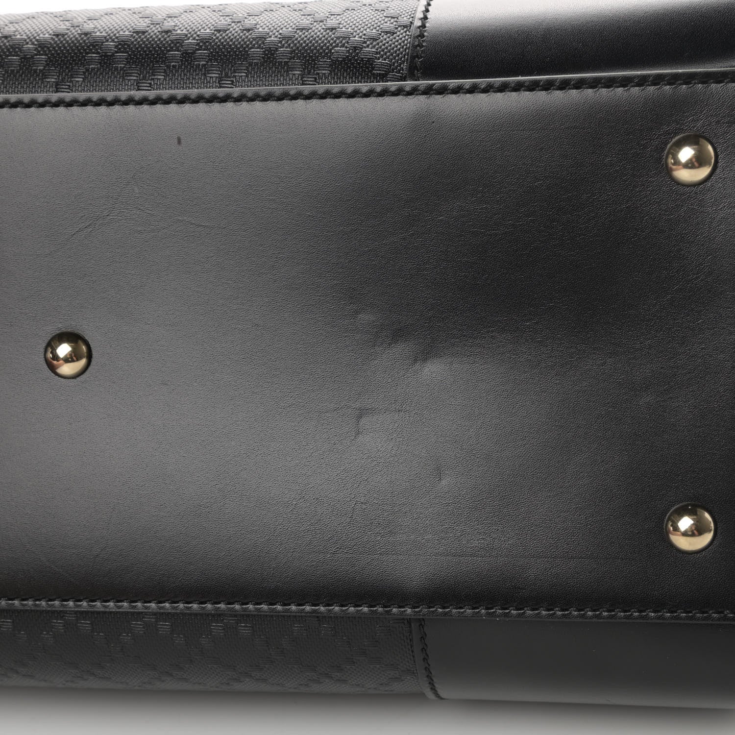 Gucci Hilary Lux Bright Diamante Medium Top Handle Bag Black 5 of 5