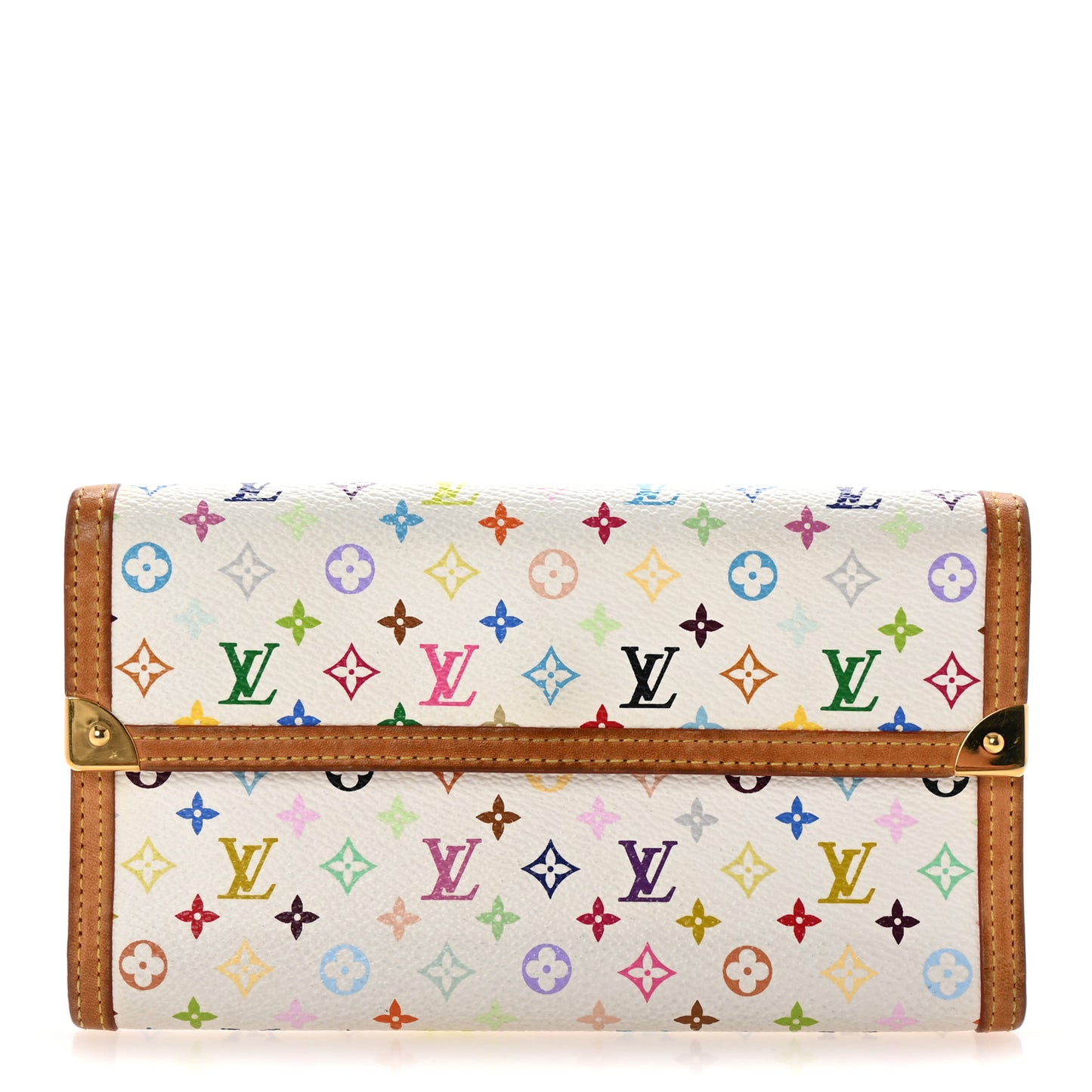 Monogram Multicolor Porte Tresor International Wallet White