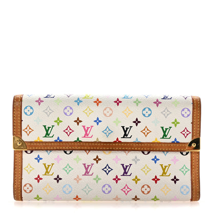 Louis Vuitton Monogram Multicolor Porte Tresor International Wallet White 1 of 6