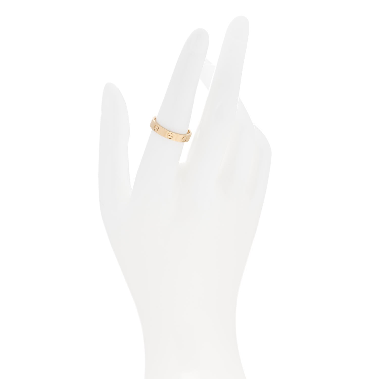 Cartier 18K Yellow Gold 3.5mm LOVE Wedding Band Ring 54 6.75 2 of 5