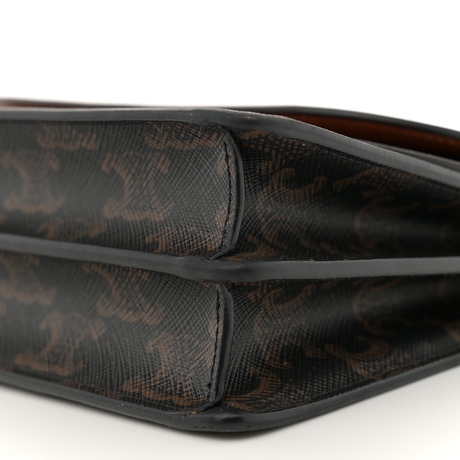 Celine Triomphe Canvas Lambskin Wallet On Strap Tan 12 of 17