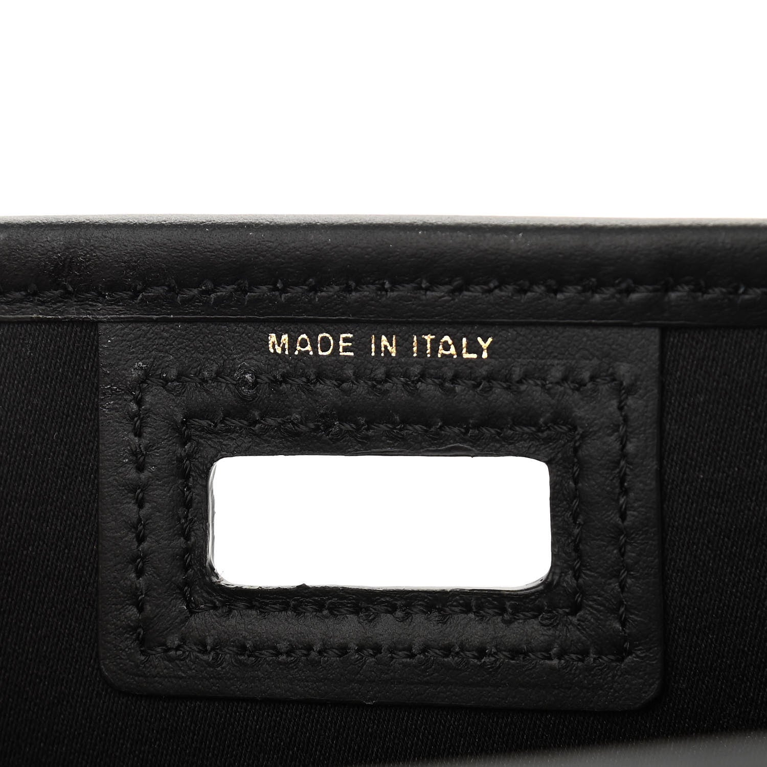 Fendi Glazed Fabric Vitello Century FF 1974 Stamp Patch Mini Peekaboo Defender Cover Mogano Panna Black 7 of 10