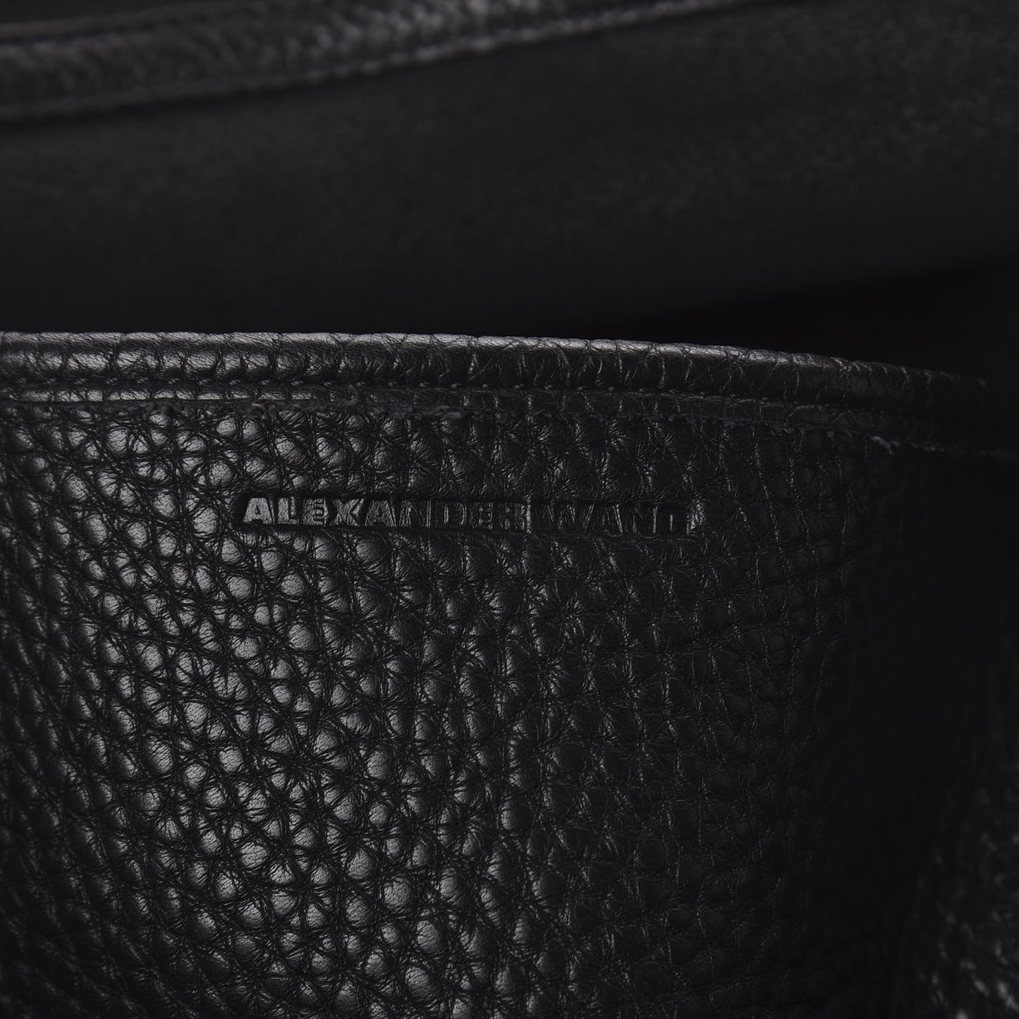 Pebbled Calfskin Icon Backpack Black