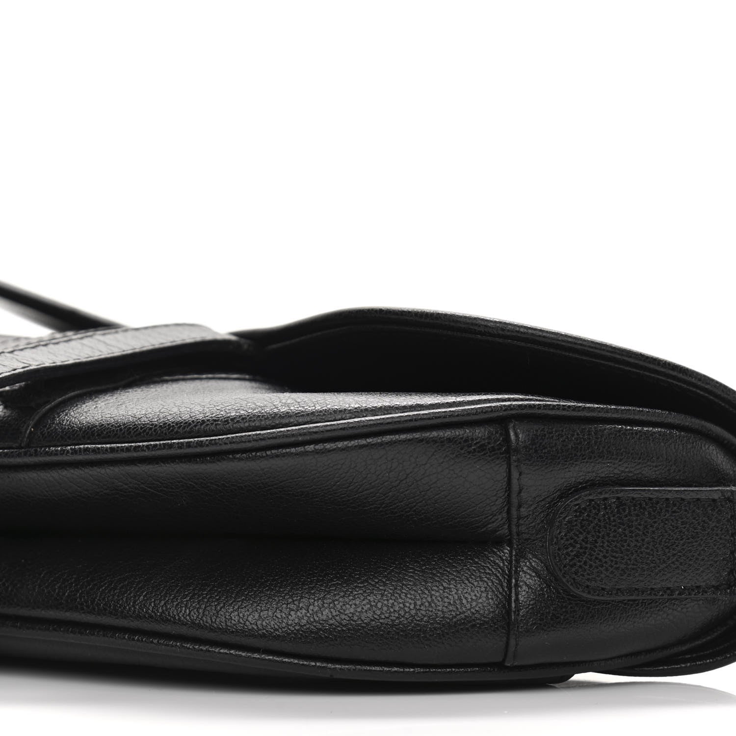 Christian Dior Calfskin Saddle Bag Black 10 of 19