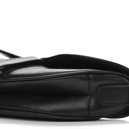 Christian Dior Calfskin Saddle Bag Black 10 of 19