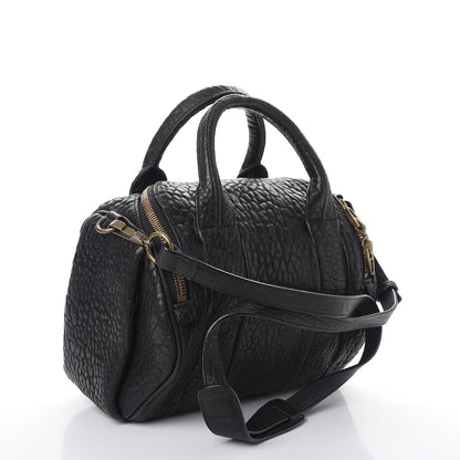 Alexander Wang Pebbled Lambskin Rockie Black Gold Hardware 3 of 11