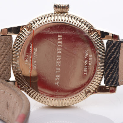 Burberry Stainless Steel Calfskin 30mm Double Wrap Quartz Watch BU7851 5 of 8
