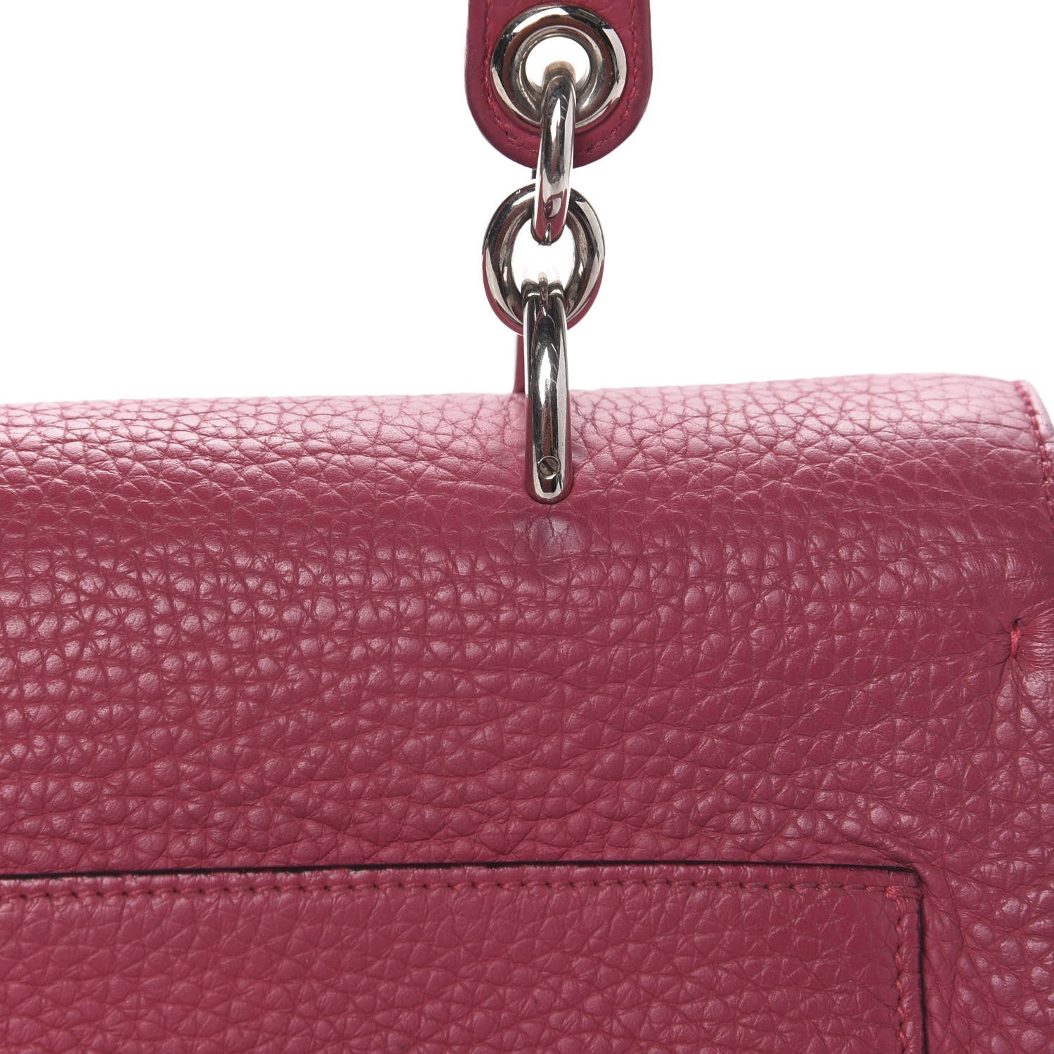Christian Dior Bullcalf Small Be Dior Flap Fraise Tangerine 14 of 17