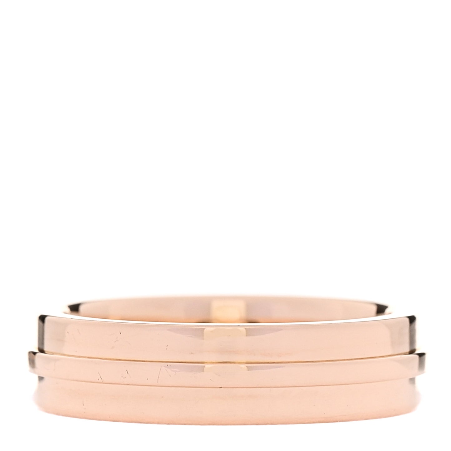18K Rose Gold T Two Narrow Ring 58 8.5