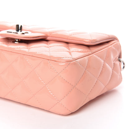 Chanel Patent Calfskin Quilted Mini Rectangular Flap Light Pink 9 of 15