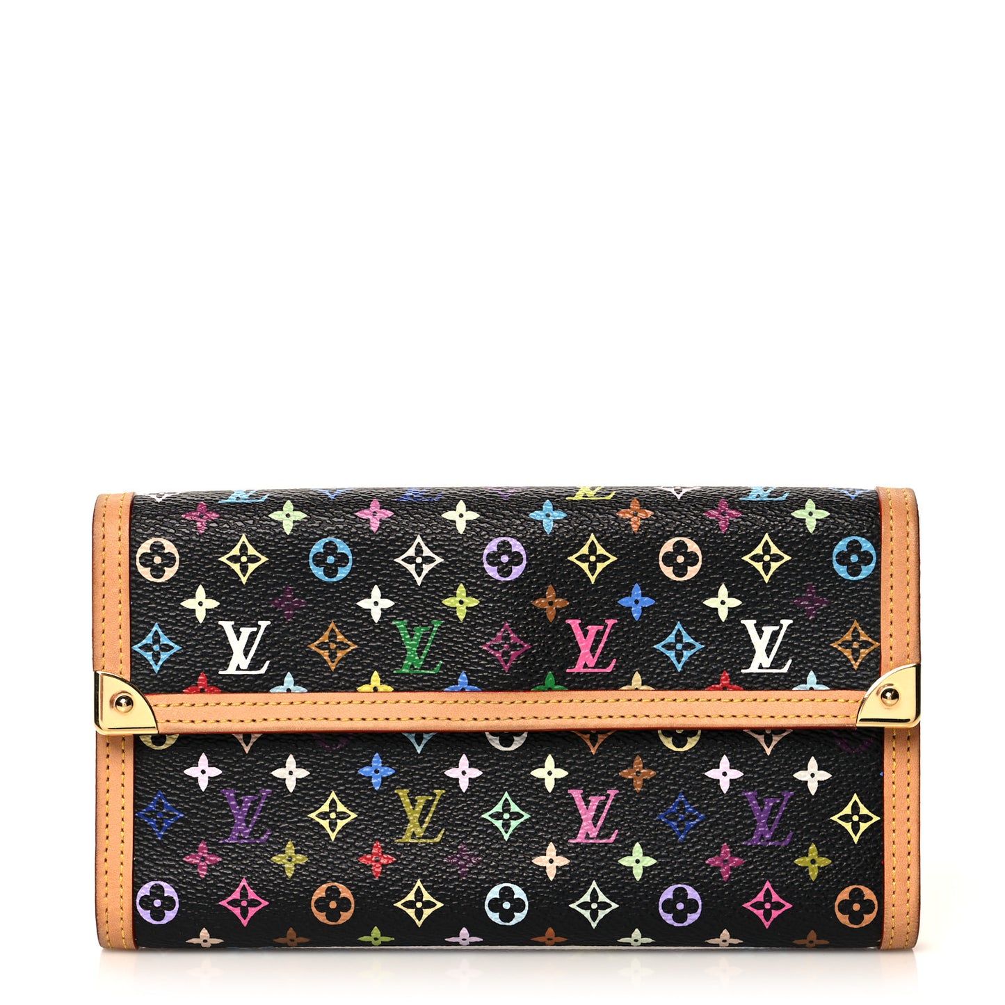 Monogram Multicolor Porte Tresor International Wallet Black