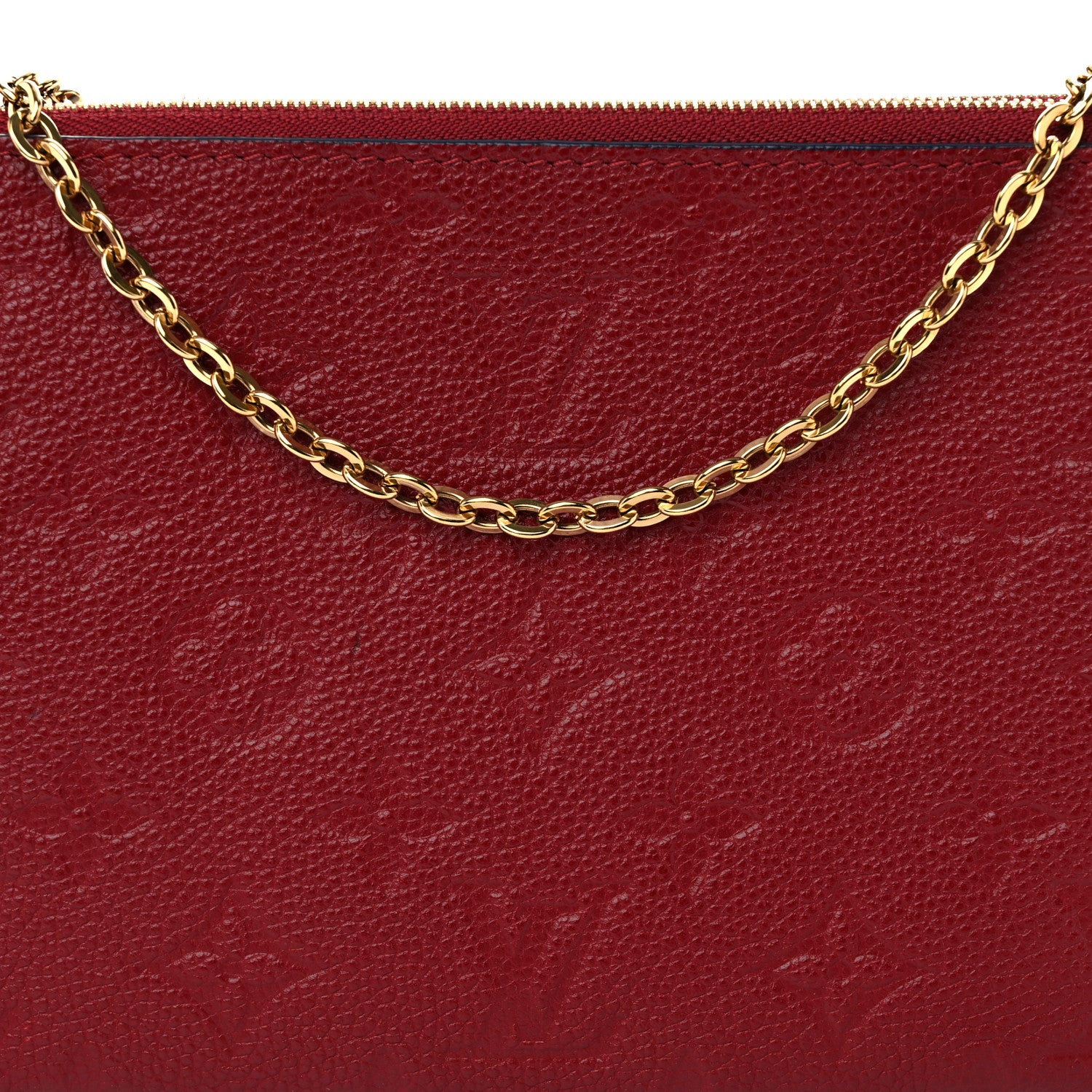 Louis Vuitton Empreinte Double Zip Pochette Cherry Berry 8 of 11