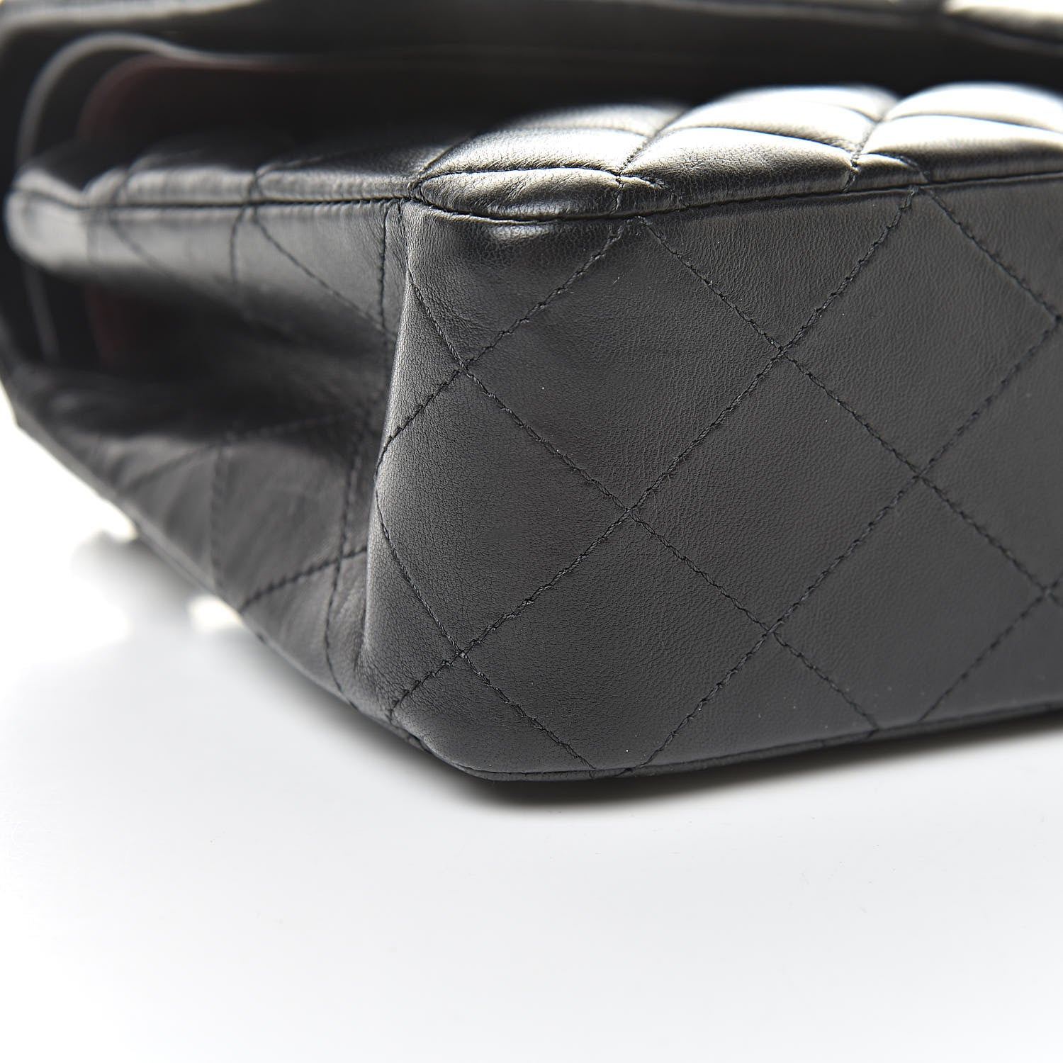 Chanel Lambskin Quilted Medium Double Flap Black 9 of 17