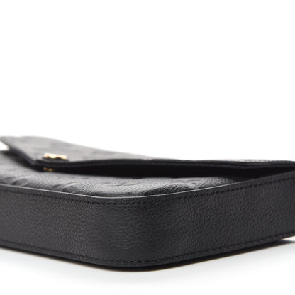 Louis Vuitton Empreinte Pochette Felicie Chain Wallet Black 7 of 13