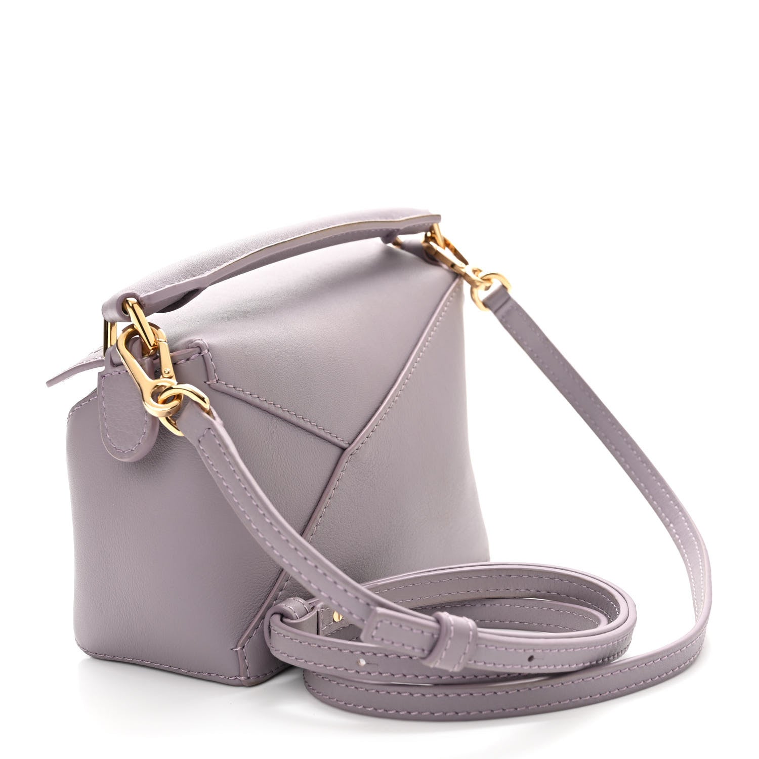 Loewe Calfskin Mini Puzzle Edge Bag Pale Aubergine Glaze 3 of 10