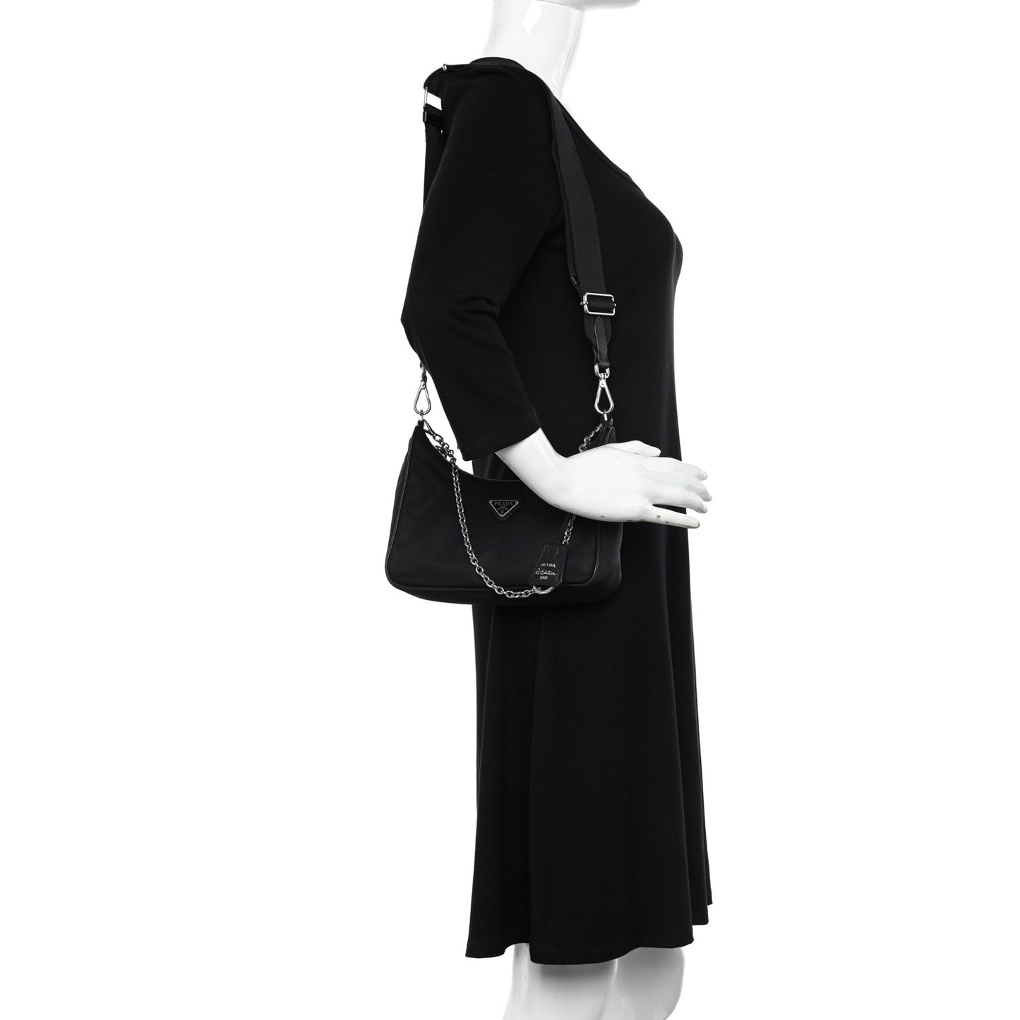 Nylon Re-Edition 2005 Shoulder Bag Black