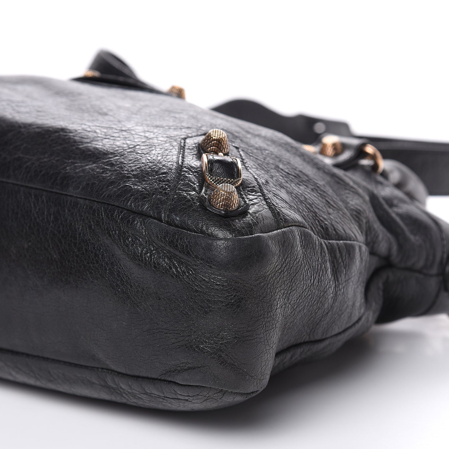 Agneau Giant 12 Rose Gold Hardware Town Black