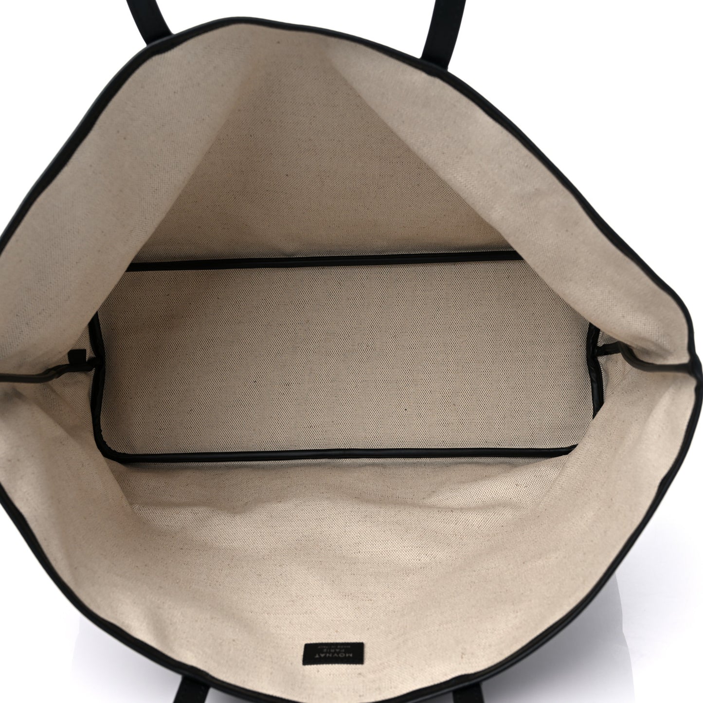 Grained Calfskin Canvas 1920 Oh! Tote Ruban GM Carbon Silver