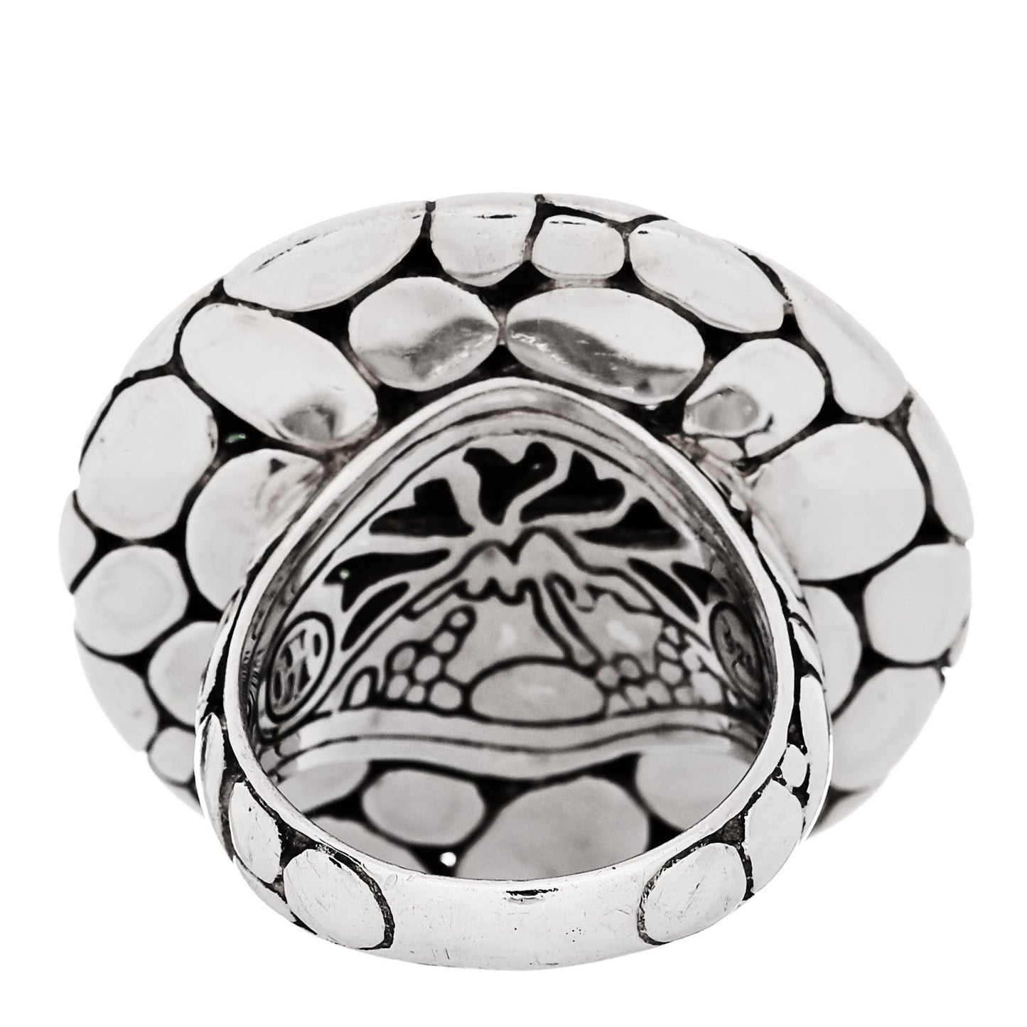 Sterling Silver Tsavorite Kali Lava Ring 55 7.25