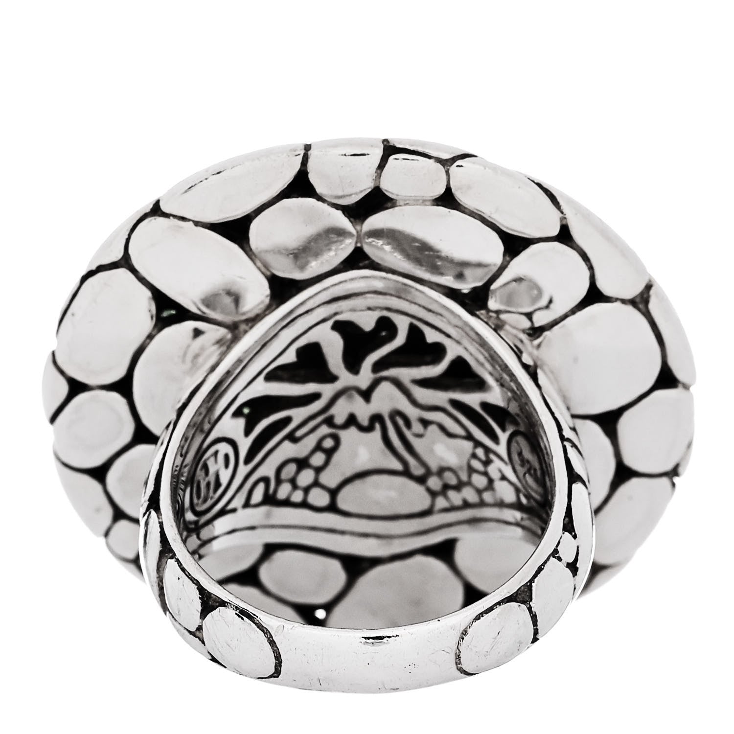 John Hardy Sterling Silver Tsavorite Kali Lava Ring 55 7.25 4 of 6
