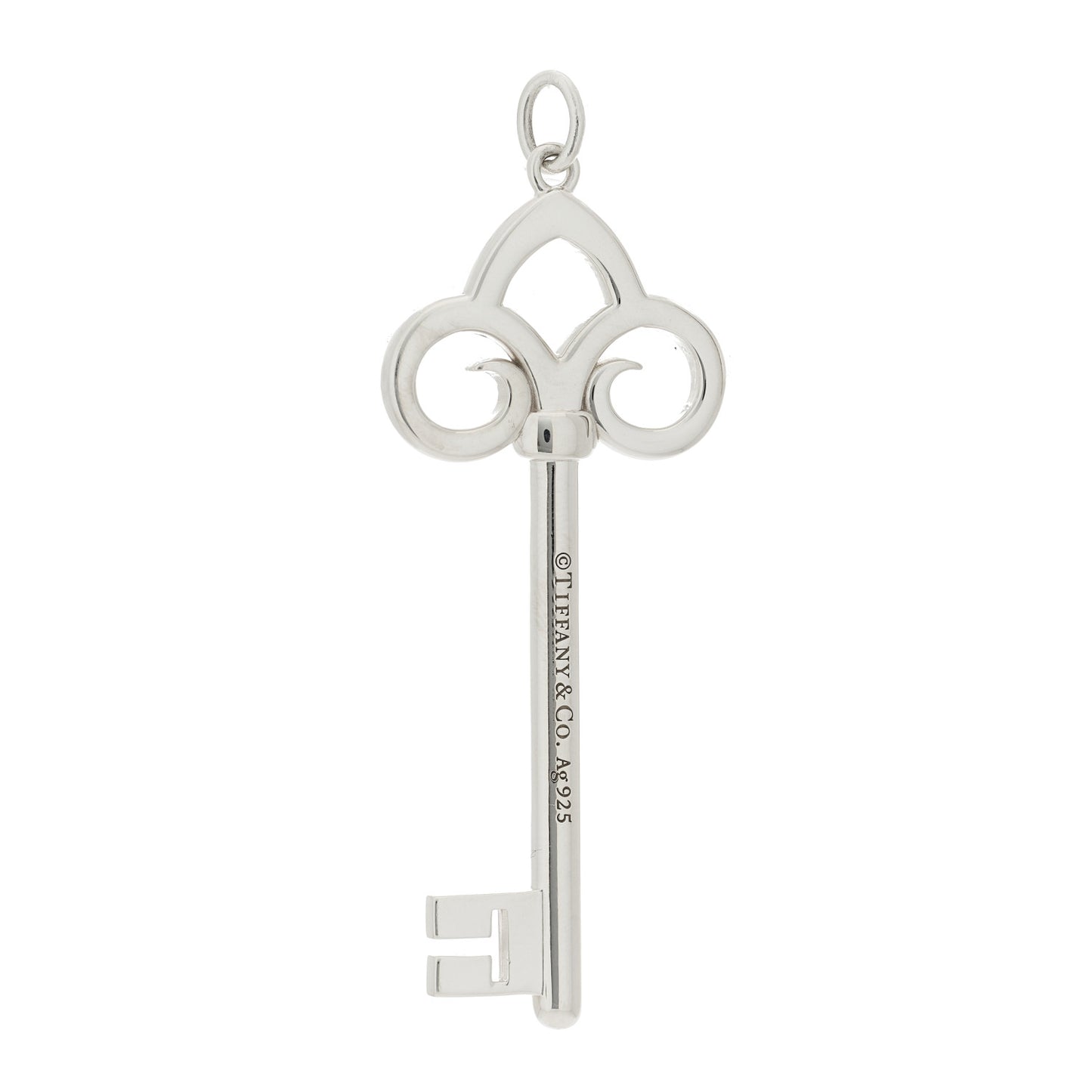 Sterling Silver Fleur De Lis Key Pendant