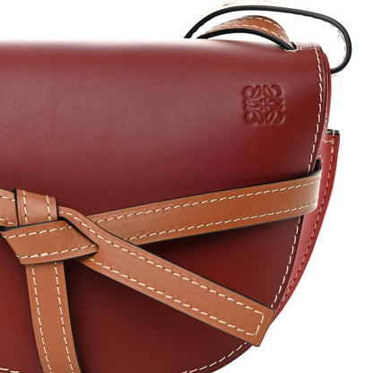Loewe Calfskin Small Gate Crossbody Bag Garnet Pomodoro 7 of 13