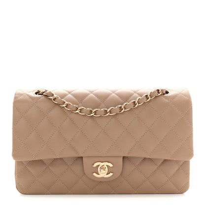 Chanel Caviar Quilted Medium Double Flap Beige 1 of 12