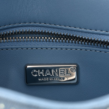 Chanel Denim Strass Evening Flap Bag Blue 6 of 11