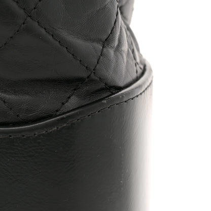 Chanel Aged Calfskin Quilted Large Gabrielle Shopping Tote Black 12 of 15