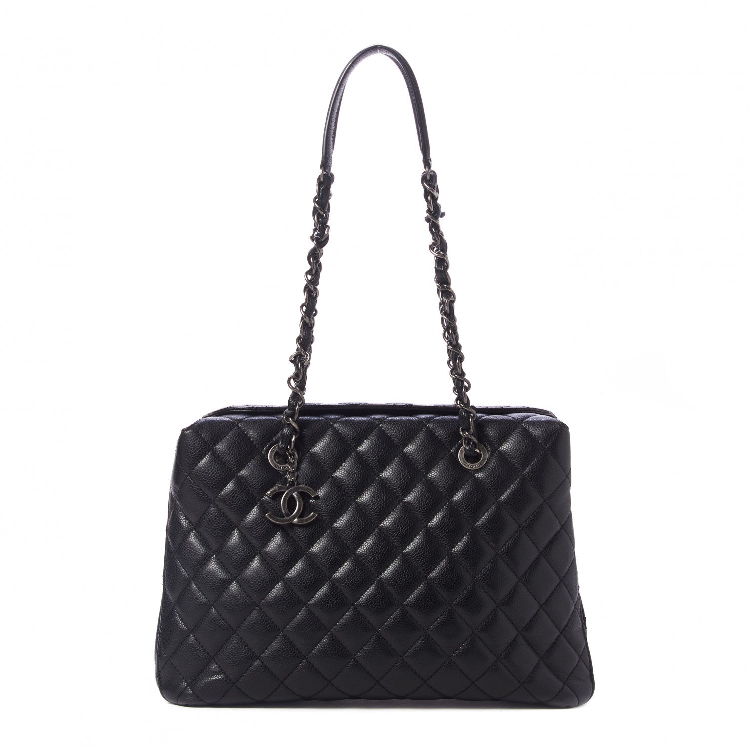 Chanel Caviar Quilted Small City Shopping Tote Black 1 of 9