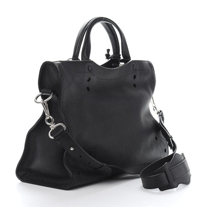 Balenciaga Veau Grana Perforated Blackout Hardware City Black 3 of 11