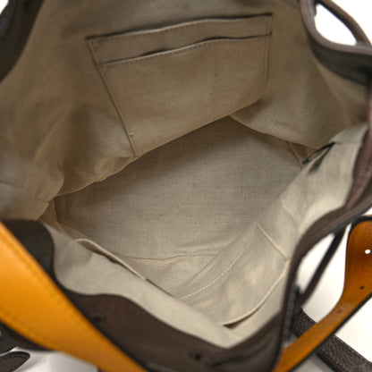 Gucci GG Supreme Monogram Neo Vintage Drawstring Bucket Backpack Beige New Acero Crop 5 of 10