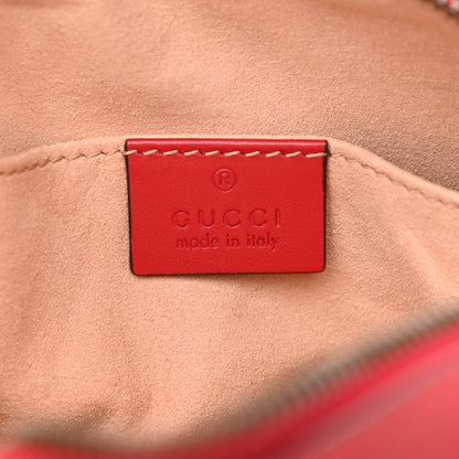 Gucci Calfskin Matelasse GG Marmont Belt Bag 85 34 Hibiscus Red 6 of 12