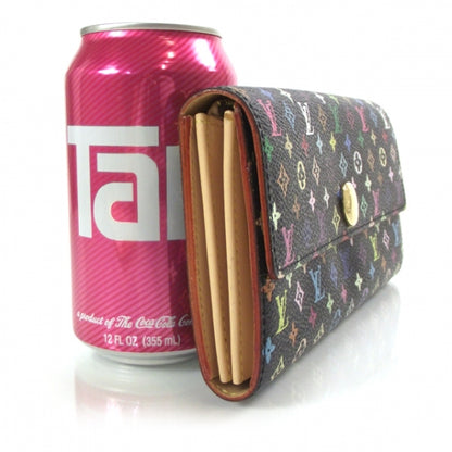 Louis Vuitton Monogram Multicolor Sarah Wallet Black 3 of 7