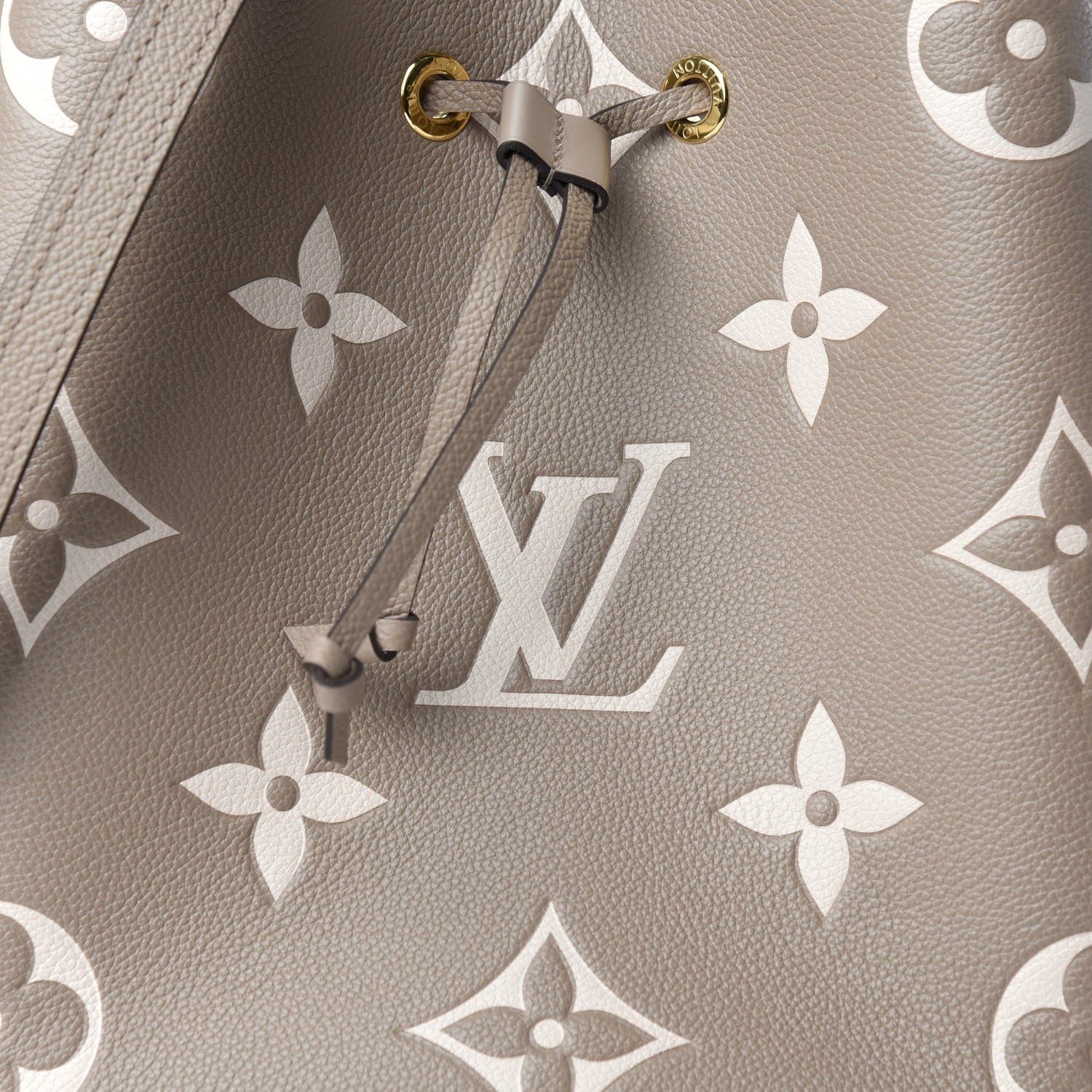 Louis Vuitton Empreinte Monogram Giant Neonoe MM Tourterelle Creme 10 of 11