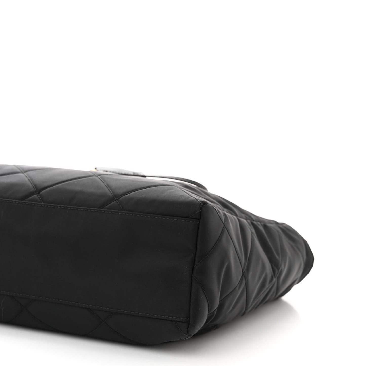 Re-Nylon Impuntu Quilted Re-Edition 1995 Chaine Medium Tote Bag Black