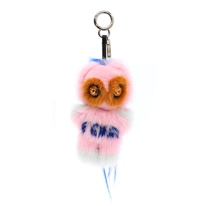 Fendi Mink Fur Crystal Fendirumi Piro-Chan Monster Bag Bug Charm Marshmallow 1 of 4